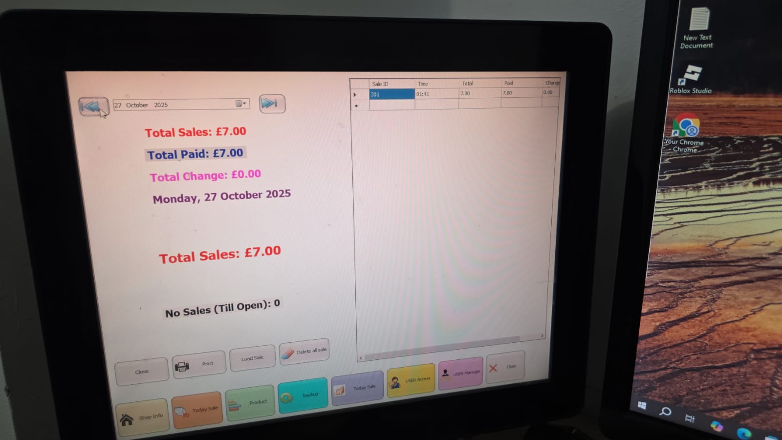 Epos system for retail shops and Conner shop