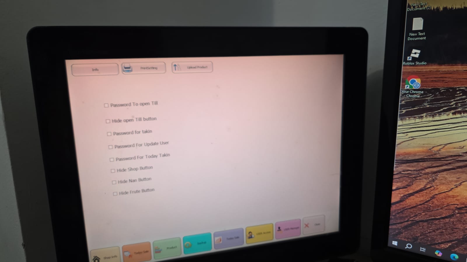 Epos system for retail shops and Conner shop